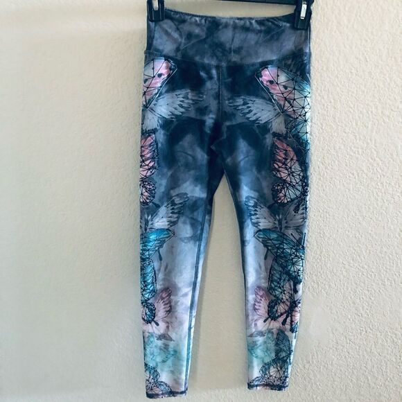 Butterfly Evolution & Creation Active Athletic Leggings XS - Picture 2 of 5